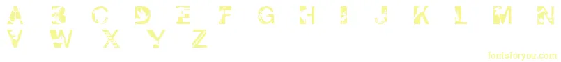 Pixcaps-Schriftart – Gelbe Schriften