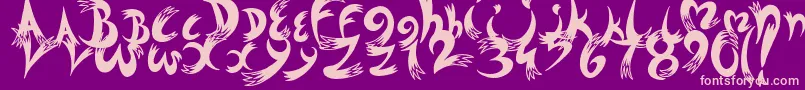 Dreams Font – Pink Fonts on Purple Background