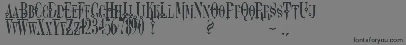 Weitere Informationen zur Dreamscar-Schriftart Dreamscar-Schriftart – Schwarze Schriften auf grauem Hintergrund