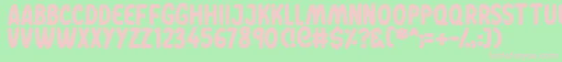 Dreamwalks Font – Pink Fonts on Green Background