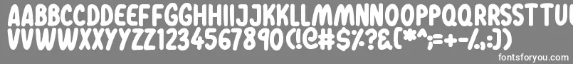 フォントDreamwalks – 灰色の背景に白い文字