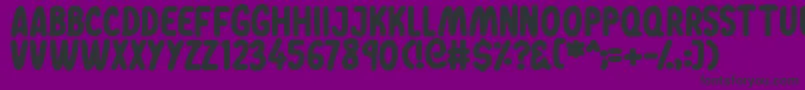 Dreamwalks Font – Black Fonts on Purple Background