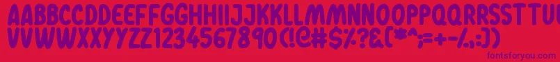 Dreamwalks Font – Purple Fonts on Red Background