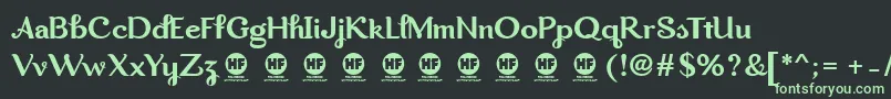 Dreamwood PERSONAL USE ONLY Font – Green Fonts on Black Background