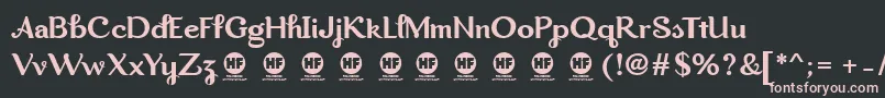 Dreamwood PERSONAL USE ONLY Font – Pink Fonts on Black Background