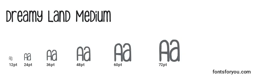 Dreamy Land Medium Font Sizes