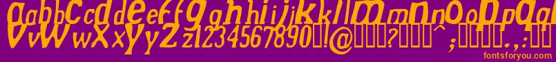 DREKNI   Font – Orange Fonts on Purple Background