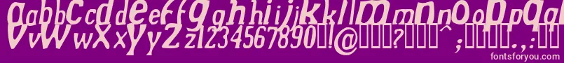 DREKNI   Font – Pink Fonts on Purple Background