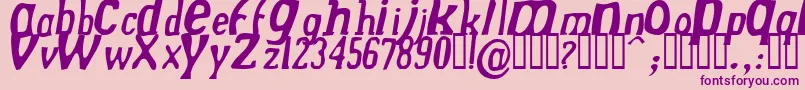 DREKNI   Font – Purple Fonts on Pink Background