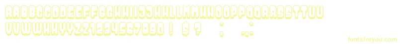 Dressed-fontti – keltaiset fontit valkoisella taustalla