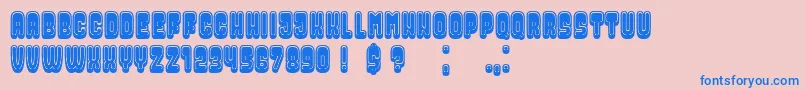 More about DressedFilled Font DressedFilled Font – Blue Fonts on Pink Background