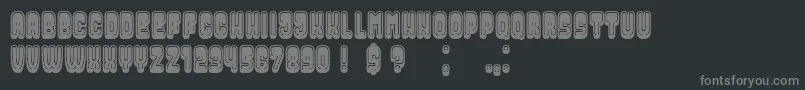 Więcej informacji o czcionce DressedFilled Czcionka DressedFilled – szare czcionki na czarnym tle