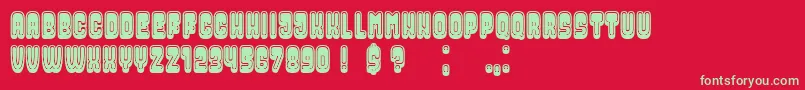 More about DressedFilled Font DressedFilled Font – Green Fonts on Red Background