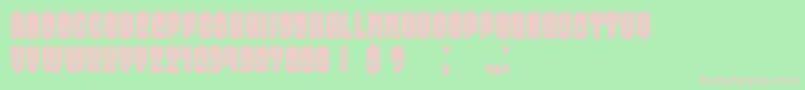 Więcej informacji o czcionce DressedFilled Czcionka DressedFilled – różowe czcionki na zielonym tle