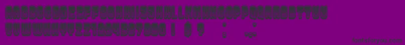 DressedGradient-Schriftart – Schwarze Schriften auf violettem Hintergrund