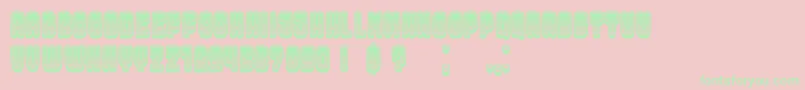 DressedGradient Font – Green Fonts on Pink Background