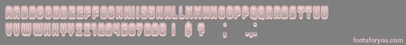 DressedGradient Font – Pink Fonts on Gray Background