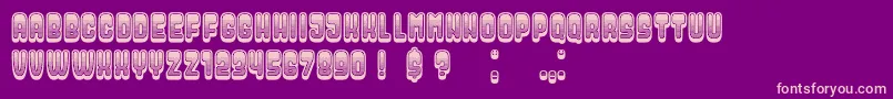 DressedGradient Font – Pink Fonts on Purple Background