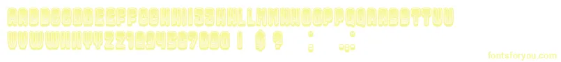 DressedGradient Font – Yellow Fonts on White Background