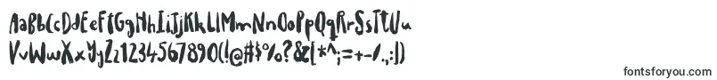drillepindDEMO-fontti – Alkavat D:lla olevat fontit