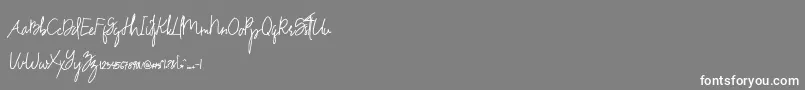 Drinkwater Demo Font – White Fonts on Gray Background