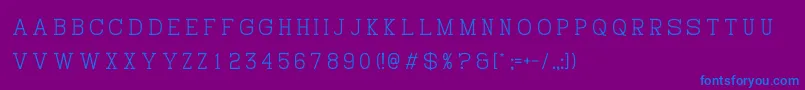 HistoryRepeatingVertical Font – Blue Fonts on Purple Background