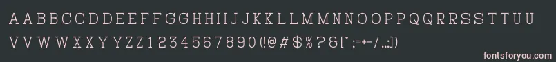 Шрифт HistoryRepeatingVertical – розовые шрифты на чёрном фоне