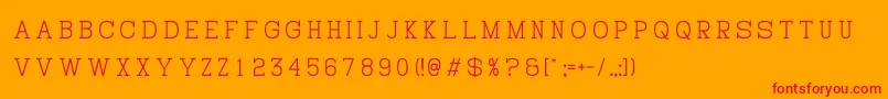 HistoryRepeatingVertical Font – Red Fonts on Orange Background