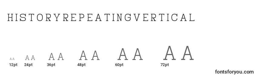 HistoryRepeatingVertical Font Sizes