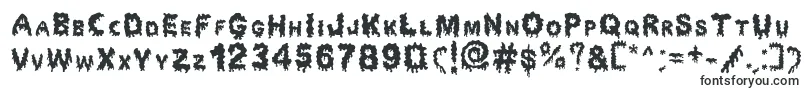 Шрифт Dripping Horror – ужасные шрифты