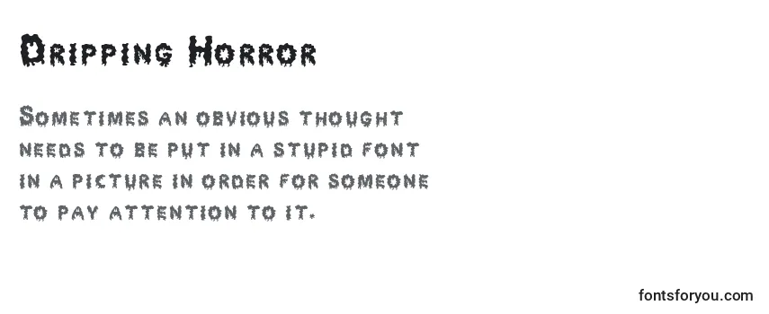 Dripping Horror Font