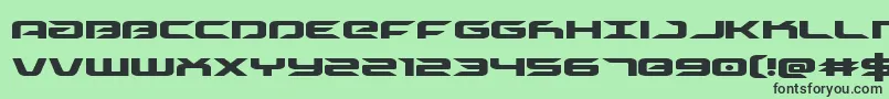 drive Font – Black Fonts on Green Background