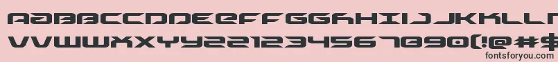 drive Font – Black Fonts on Pink Background