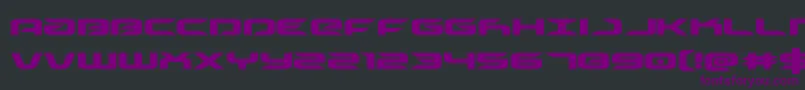 Шрифт drive – фиолетовые шрифты на чёрном фоне