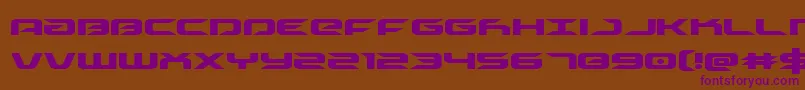 drive Font – Purple Fonts on Brown Background