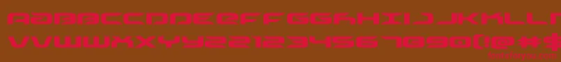 drive-fontti – punaiset fontit ruskealla taustalla