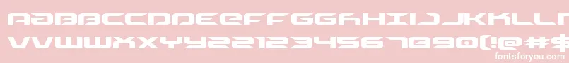 drive Font – White Fonts on Pink Background