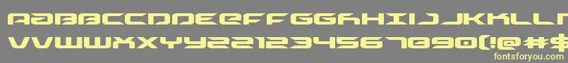 drive Font – Yellow Fonts on Gray Background