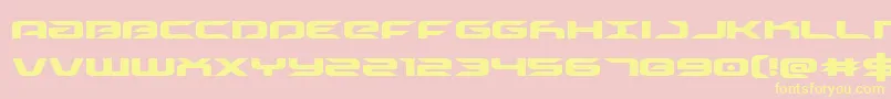 drive Font – Yellow Fonts on Pink Background