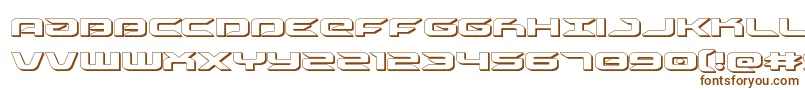 Шрифт drive3d – коричневые шрифты на белом фоне