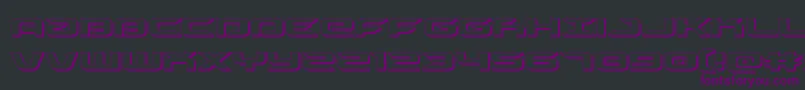 drive3d Font – Purple Fonts on Black Background