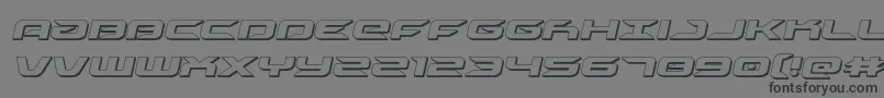 drive3dital Font – Black Fonts on Gray Background