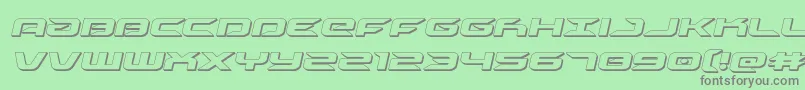 fuente drive3dital – Fuentes Grises Sobre Fondo Verde