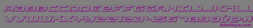 drive3dital Font – Purple Fonts on Gray Background