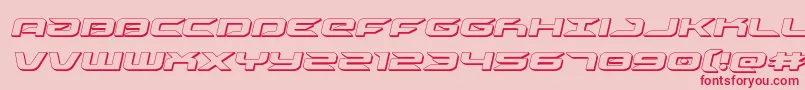 drive3dital Font – Red Fonts on Pink Background