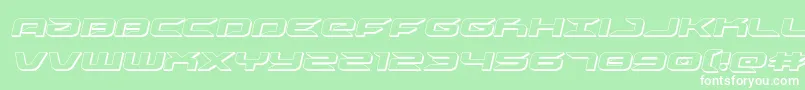 drive3dital Font – White Fonts on Green Background