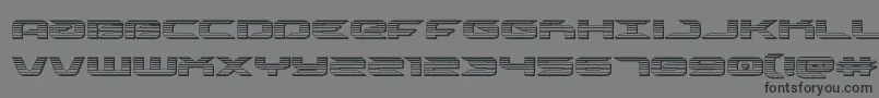 drivechrome Font – Black Fonts on Gray Background