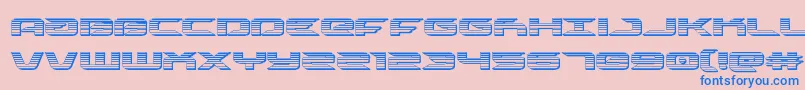 Шрифт drivechrome – синие шрифты на розовом фоне