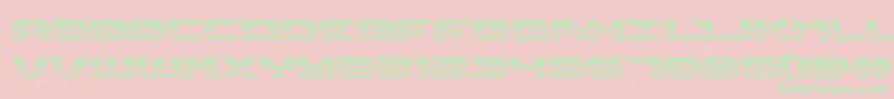 drivechrome Font – Green Fonts on Pink Background