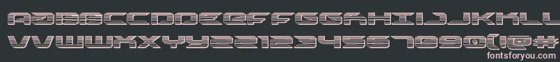 drivechrome-Schriftart – Rosa Schriften auf schwarzem Hintergrund